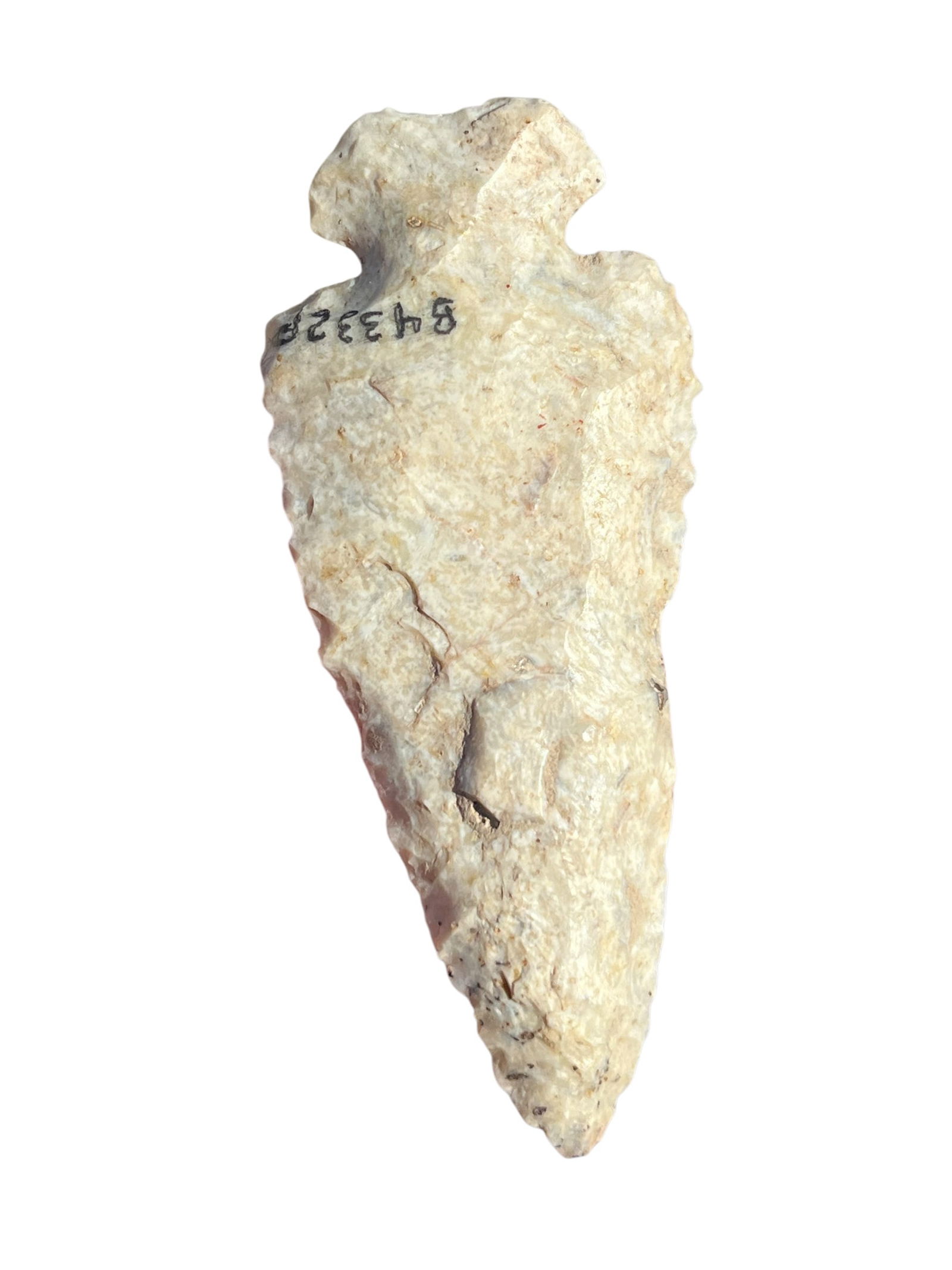Dovetail Arrowhead. Macon County, Illinois (1 of 2)
