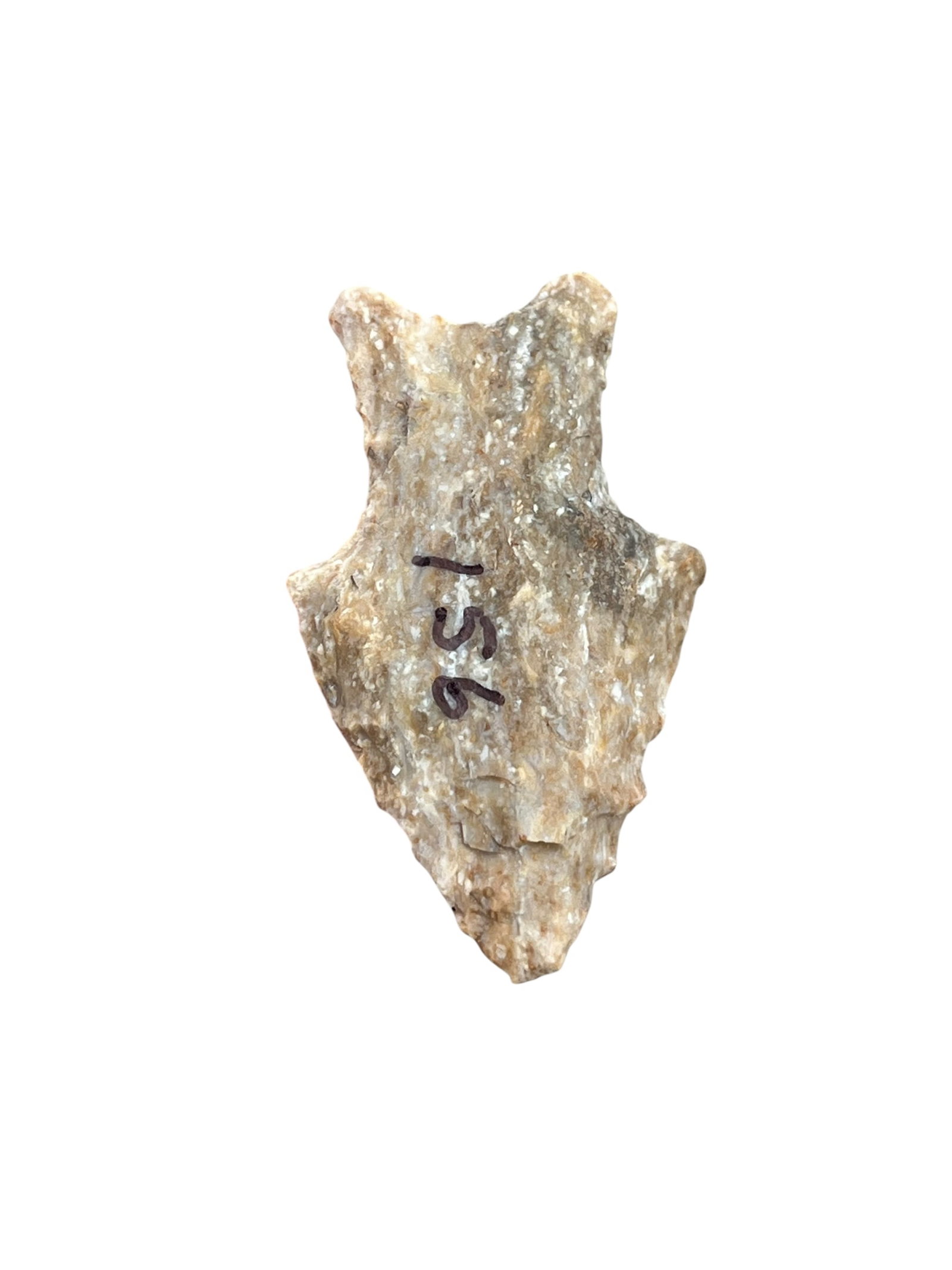 Archaic Bifurcate. Harrodsburg chert.: Bifurcate harrodsburg chert Monroe co, IN. 1 5/16”.