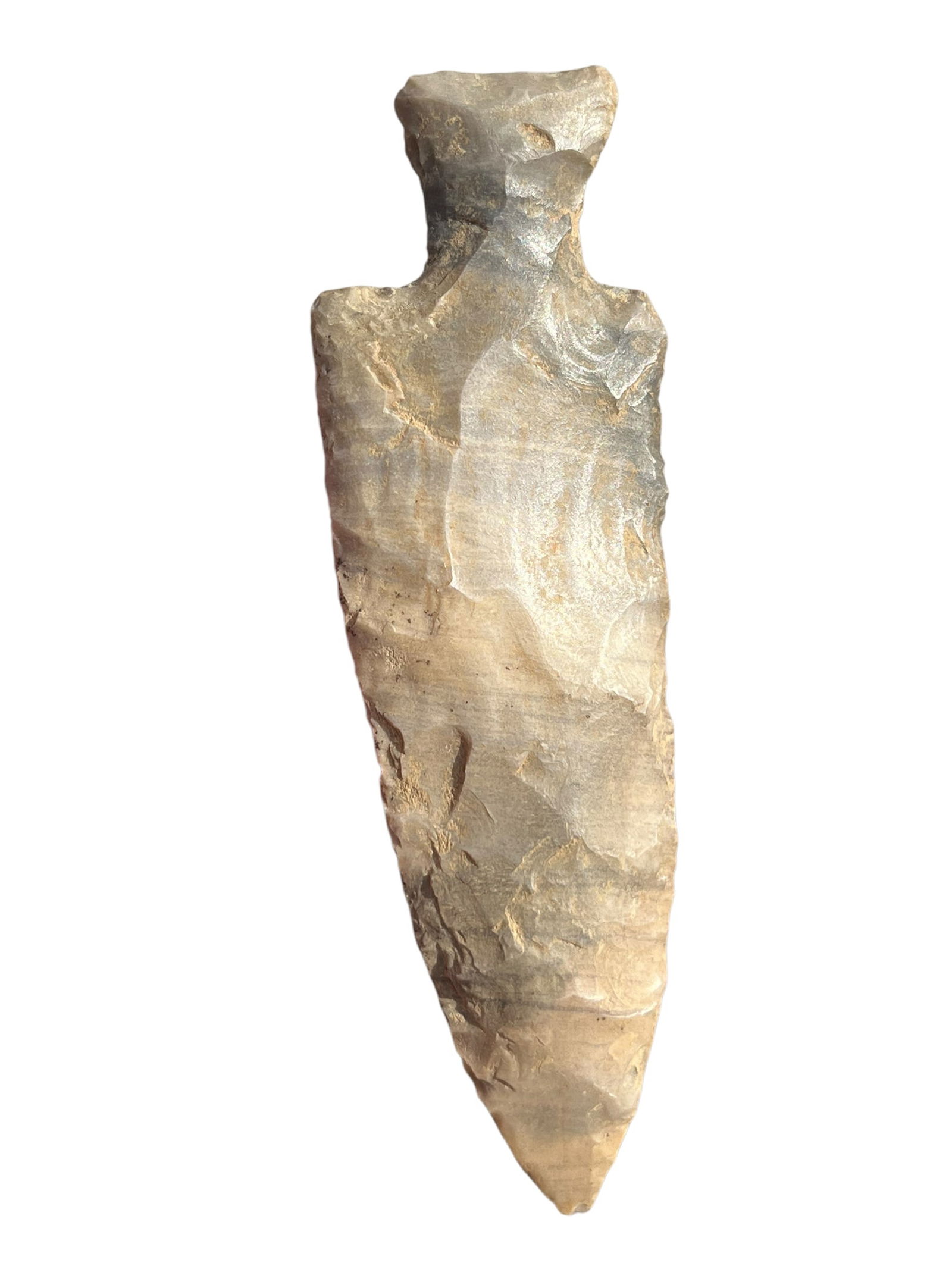 Motley Arrowhead. Banded Hornstone. Christian County, KY (1 of 3)