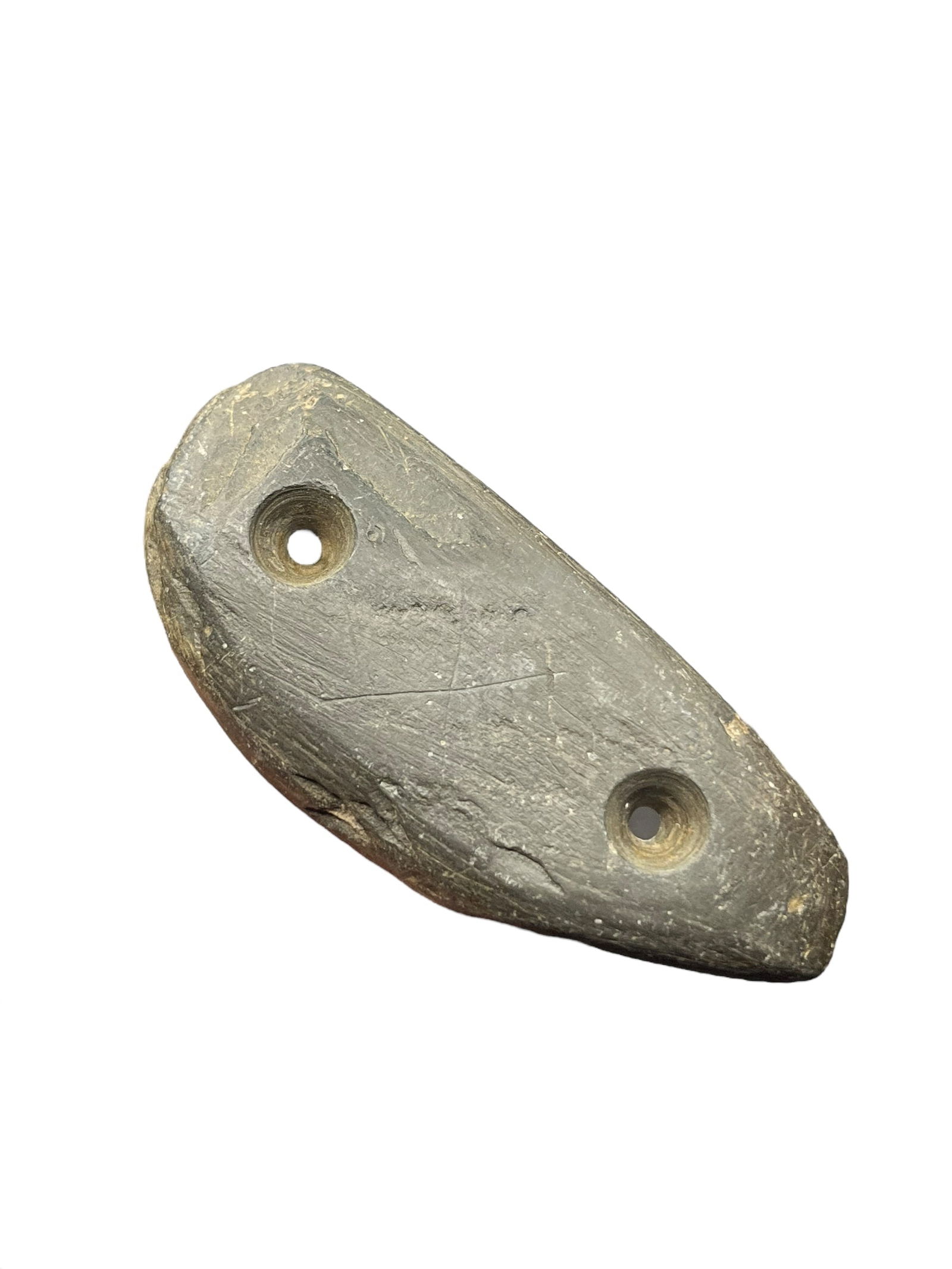 Engraved "X" Slate Gorget. Ohio (1 of 3)