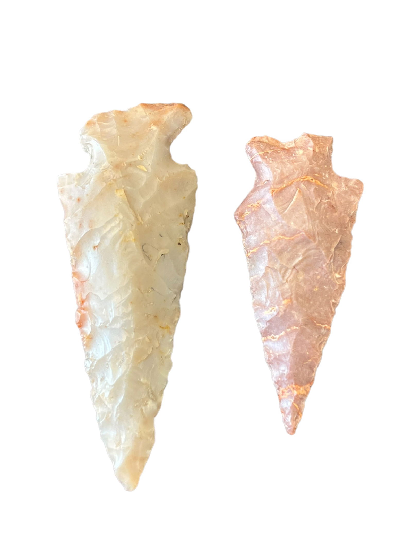 2 Holland Chert Arrowheads. Madison, IN (1 of 3)