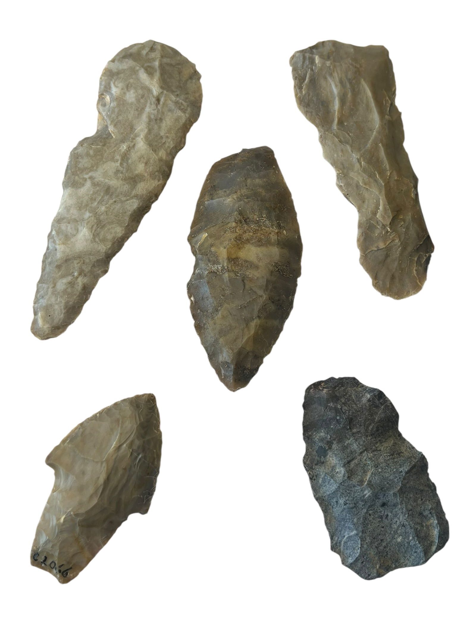 5 Ohio Arrowheads. Ex Bob Shifer (1 of 5)