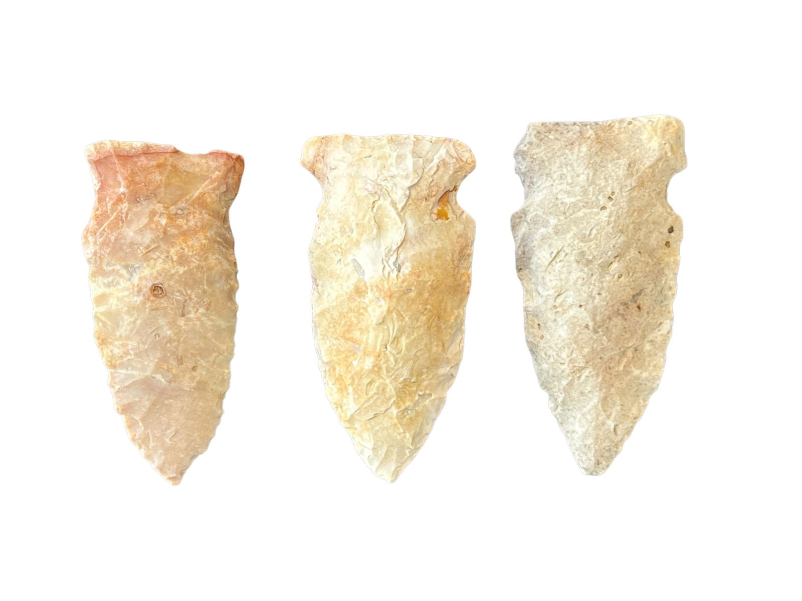 3 Arrowheads. Monroe Co, IN (1 of 2)