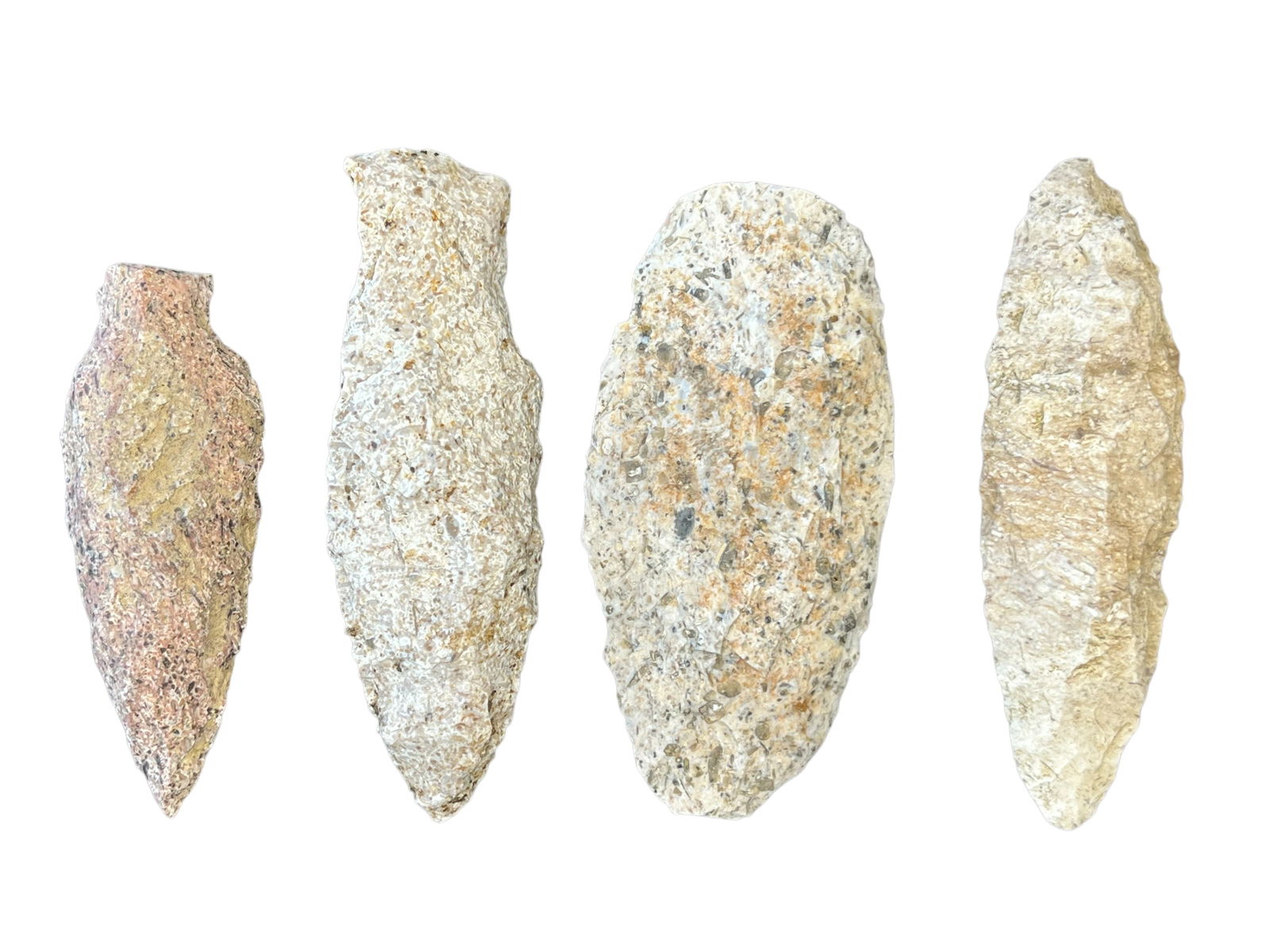 4 Harrodsburg Chert Knives. Monroe Co, IN (1 of 3)