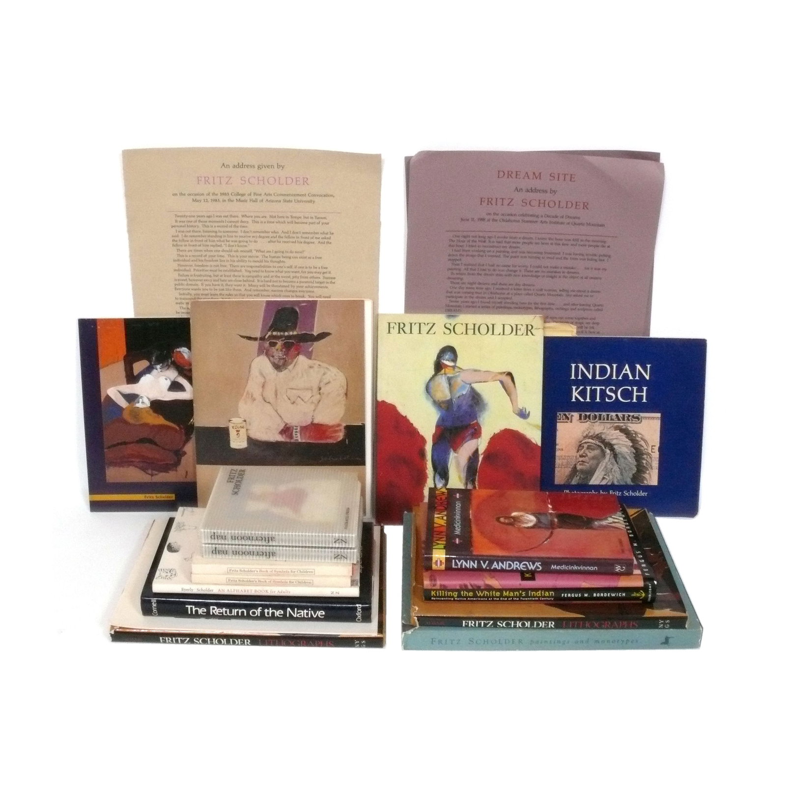 Large Group of Fritz Scholder Books From The Estate of Fritz Scholder and Donna Fuller (1 of 9)