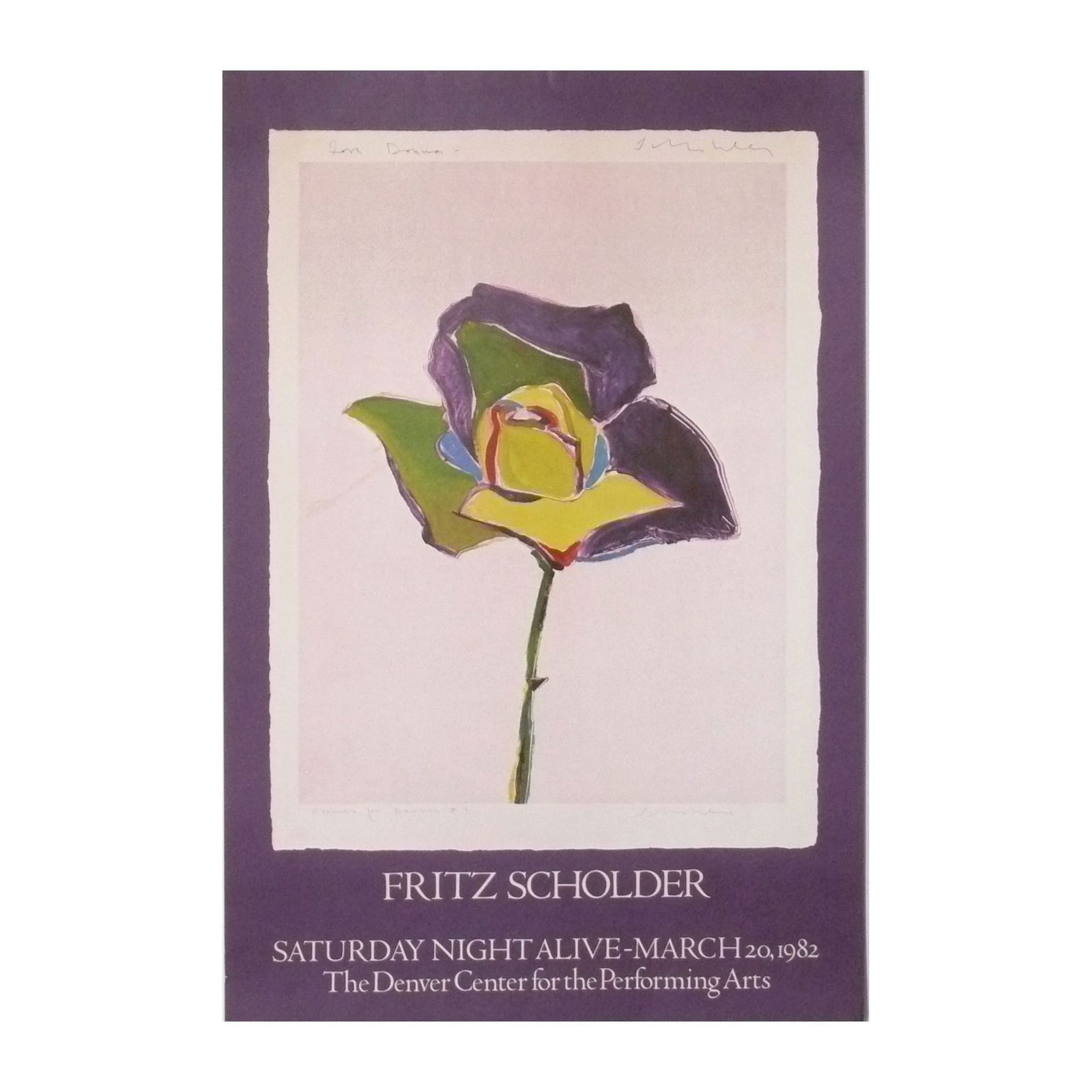 Fritz Scholder Gallery Exhibition Poster, Signed by Artist (1 of 3)