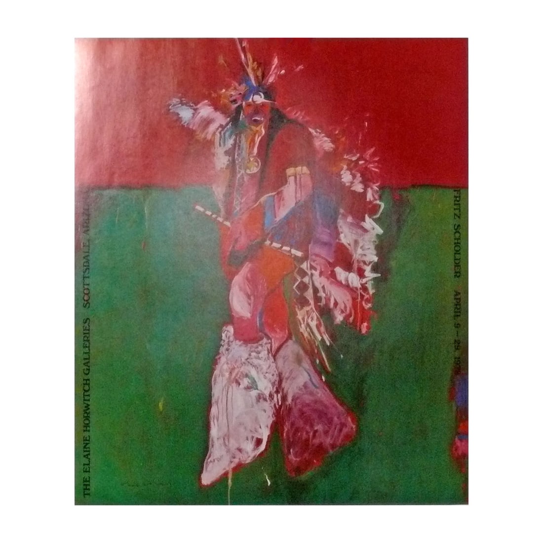 Fritz Scholder Gallery Exhibition Poster, Signed by Artist (1 of 3)