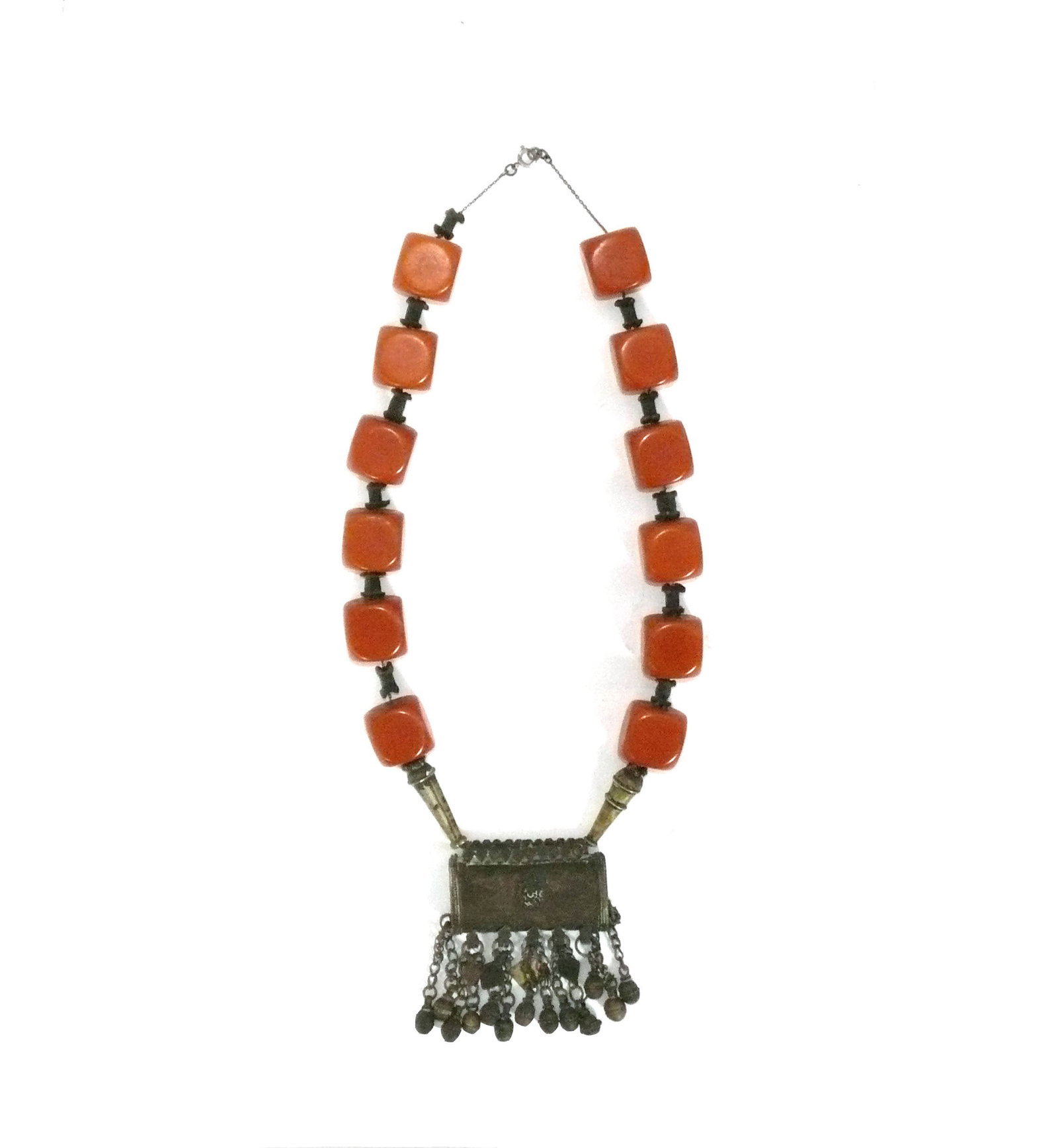 Vintage North African Amber and Bronze Necklace Estate of Fritz Scholder and Donna Fuller (1 of 4)