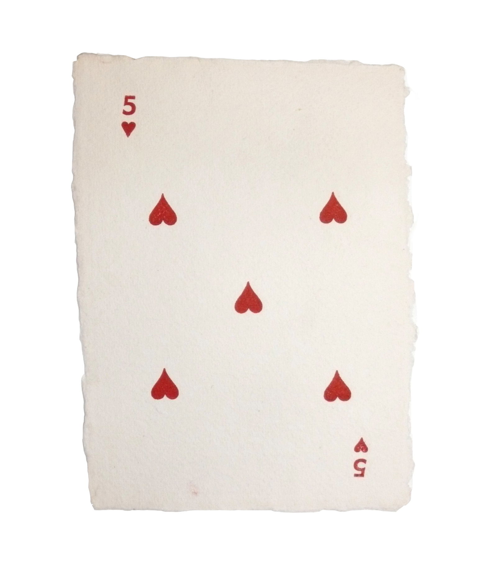 Five of Hearts Lithograph Hand Signed by Fritz Scholder (1 of 3)