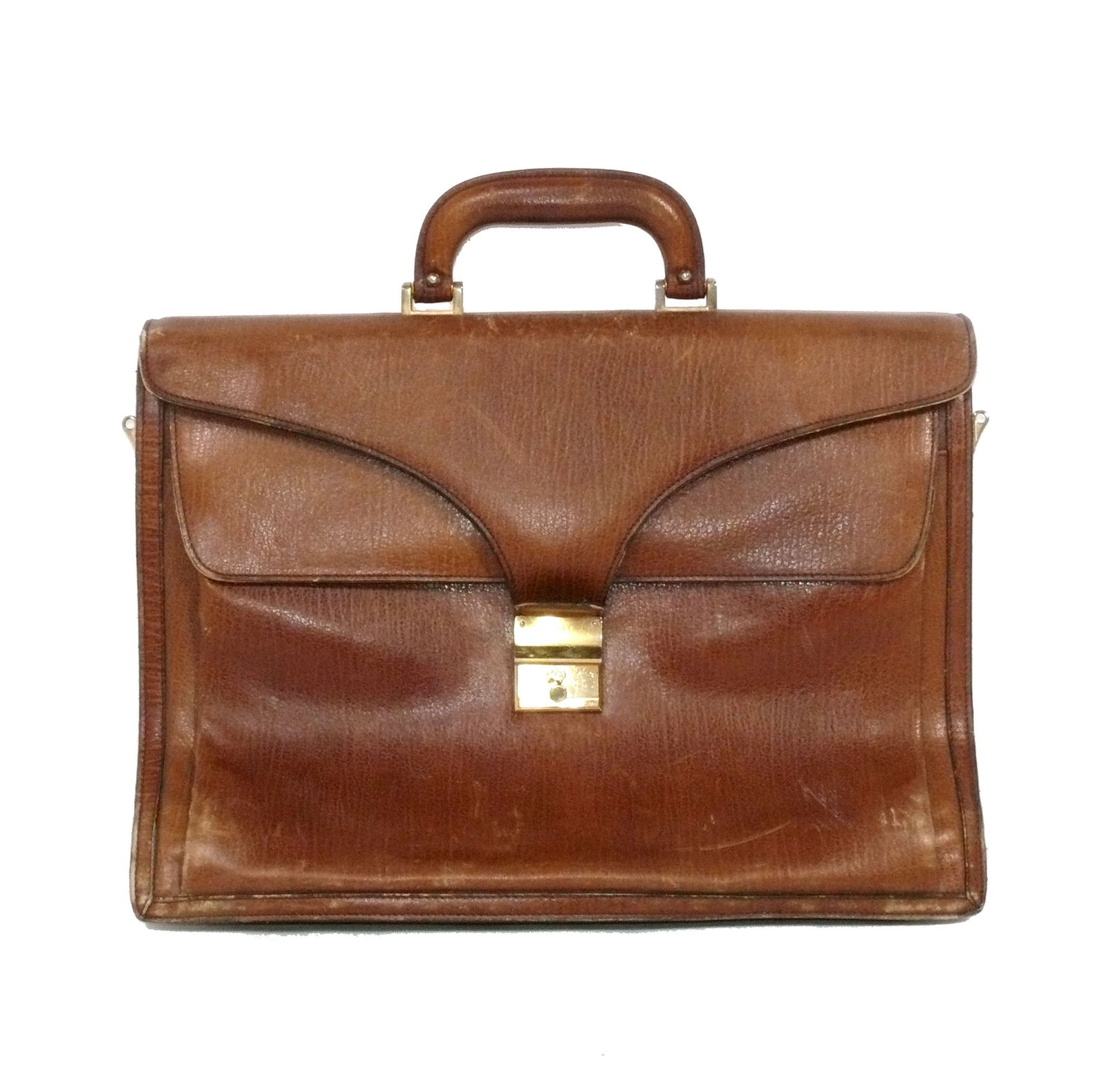 Vintage Bally Leather Briefcase or Portfolio from the Estate of Jackie Rogers NYC Fashion Designer (1 of 7)