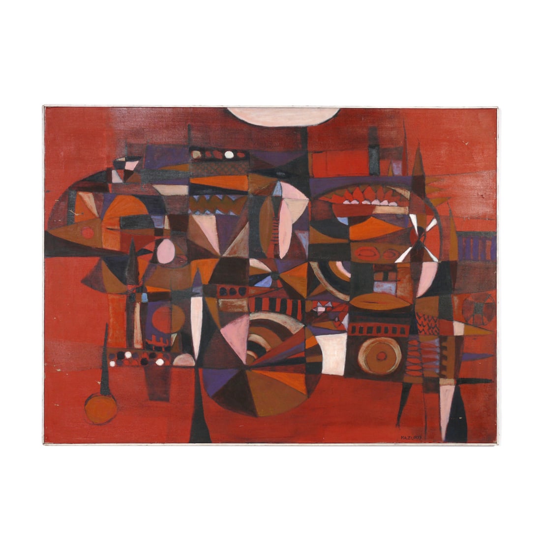 Kazuko Inoue Early Abstract Modernist Painting (1 of 5)