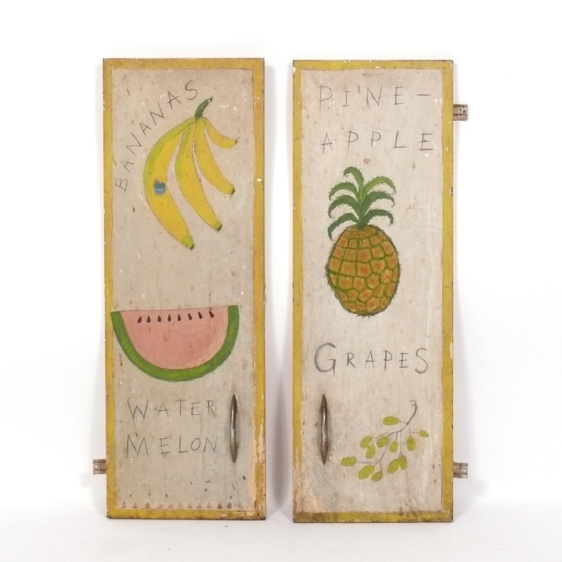 Hand Painted Folk Art Doors Set of Two (1 of 5)