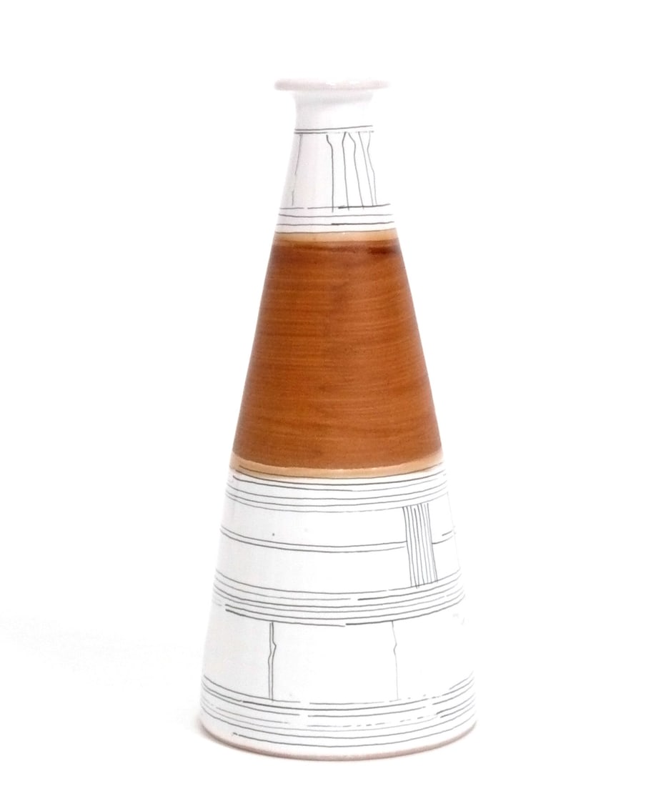 Irene Rice Pereira Signed Hand Painted Ceramic Vase (1 of 3)