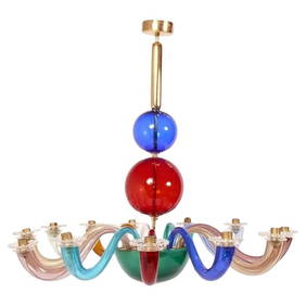 Gio Ponti Murano Glass Chandelier Model 99.80 Venini Mid Century Modern (1 of 5)