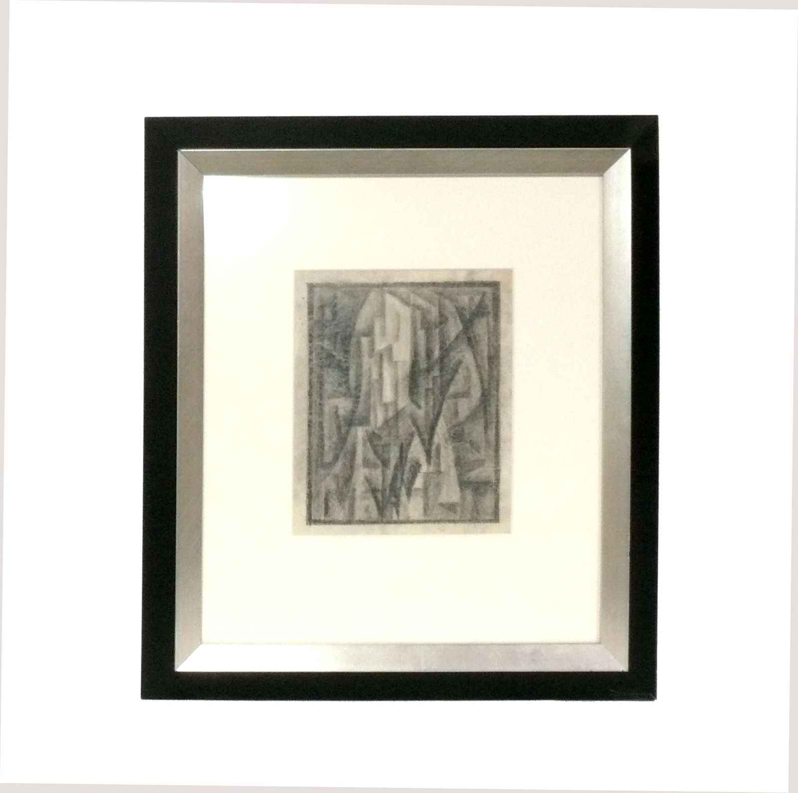 Cubist Abstract Pencil Drawing Circa 1930s (1 of 5)