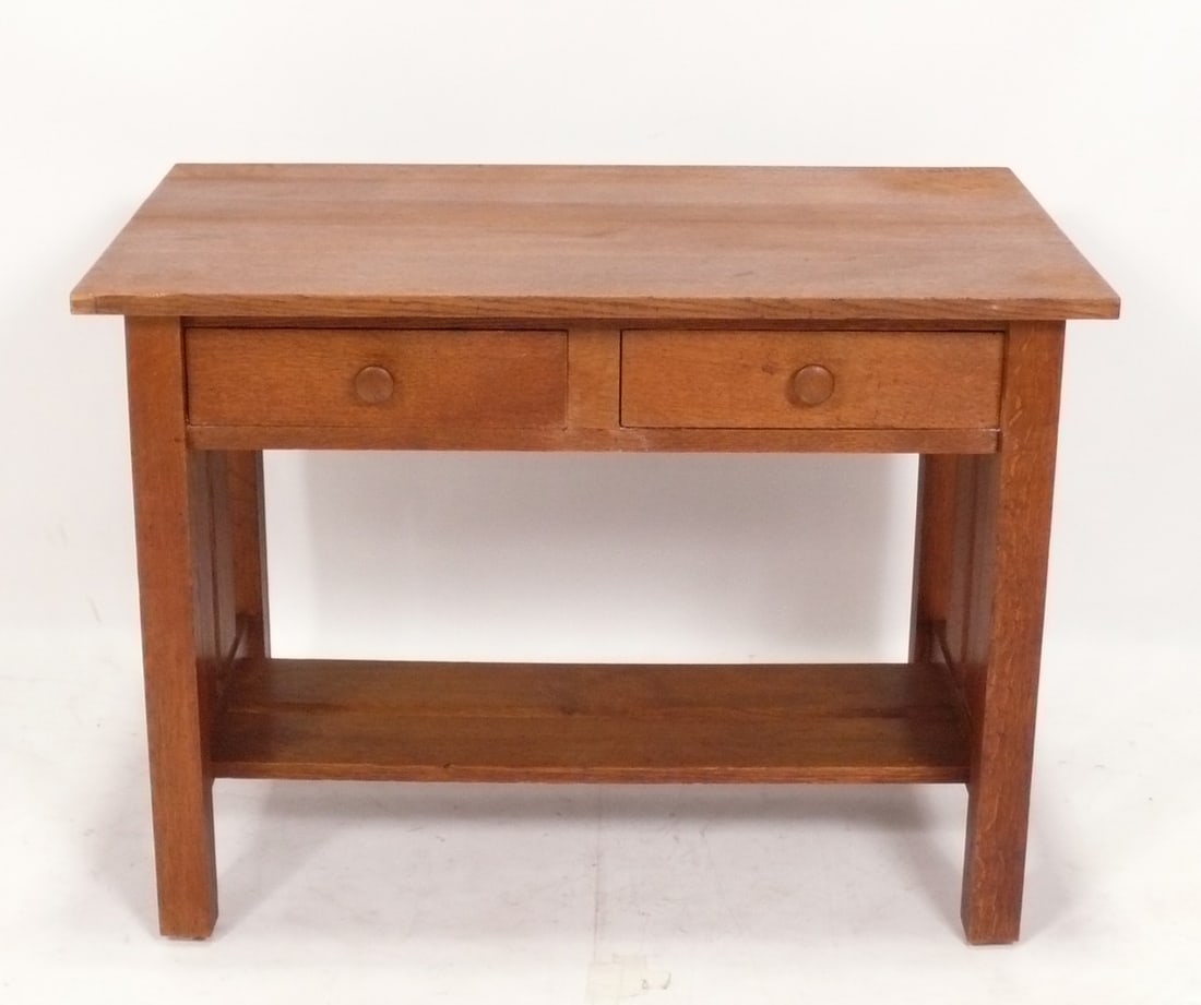 Vintage Mission Oak Desk Arts and Crafts (1 of 5)