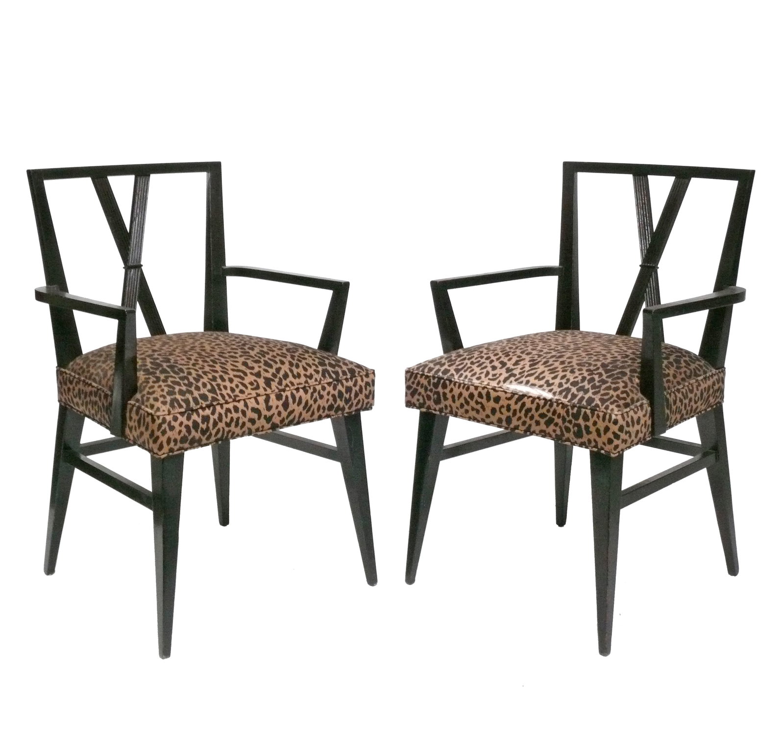 Tommi Parzinger Armchairs Mid Century Modern Hollywood Regency Chairs (1 of 5)