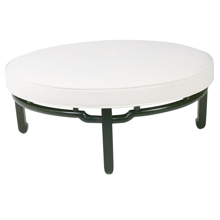 Large Circular Asian Inspired Bench Chinoiserie Mid Century Modern (1 of 1)