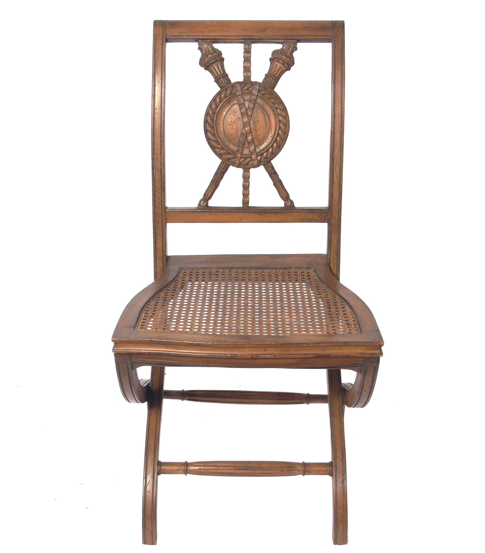 19th Century French  Medallion Back Chair Antique Hollywood Regency Style (1 of 4)