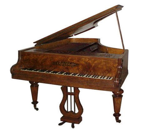 Collard & Collard Burl Wood Grand Piano