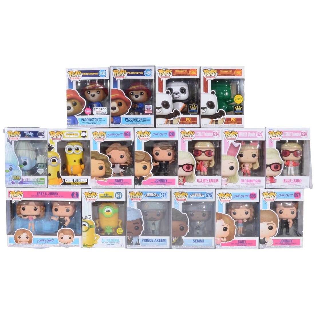 Funko Pop! 17 Movie Themed figures: Funko Pop! 17 Movie Themed figures including Legally Blonde, Minions, Kung Fu Panda, Coming to America & Trolls