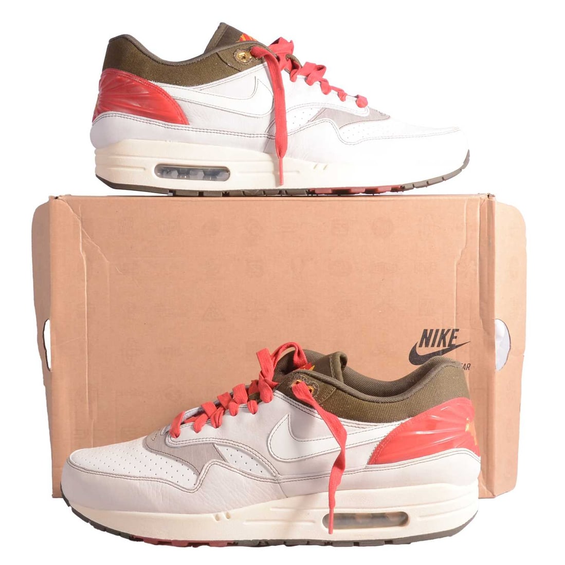 Nike Air Max 1 Premium Year of the Ox: Nike Air Max 1 Premium Year of the Ox, sail / red, UK10.