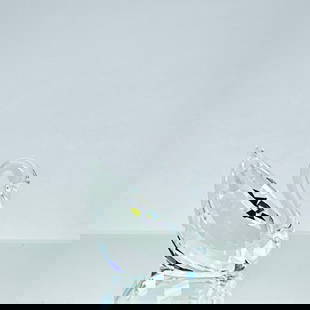 Swarovski Crystal Swan Figurine with Certificate & Original Box: An elegant Swarovski crystal swan, expertly crafted with precision-cut facets and a smooth arched neck—an iconic symbol of grace and purity. This collectible comes complete with its original box and