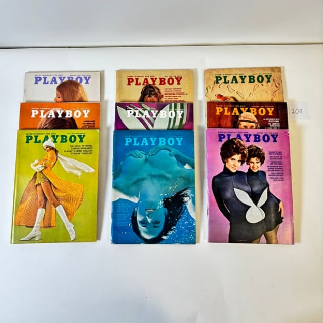 Playboy Magazines Set of 9 (1970s) (1 of 4)