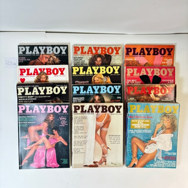 Playboy Magazines Set of 12 (1978, Whole Year) (1 of 4)
