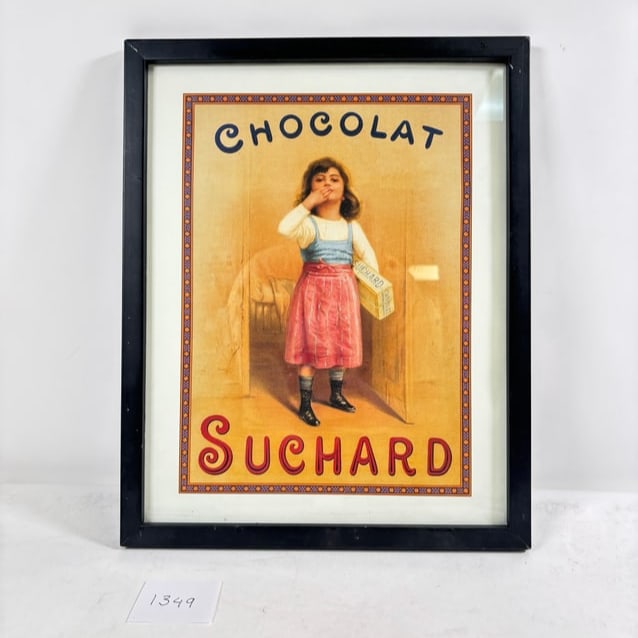 Vintage French Chocolat Suchard Art: Vintage French Chocolat Suchard Art – Classic advertisement artwork with timeless charm. Condition varies; please refer to photos for details