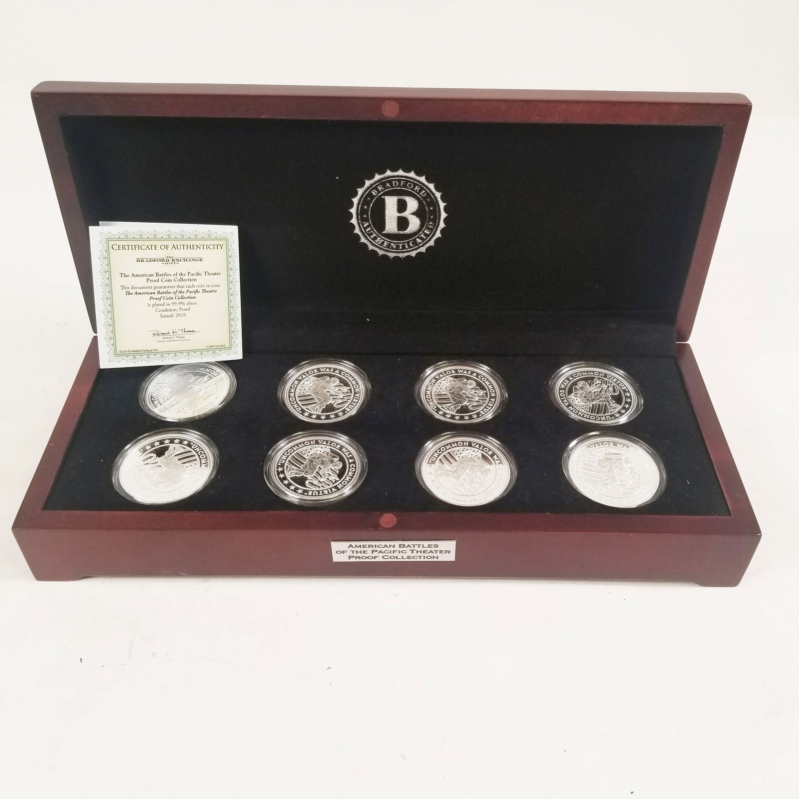 2019 Bradford Exchange The American Battles of the Pacific 8 Coin Proof Collection (1 of 6)