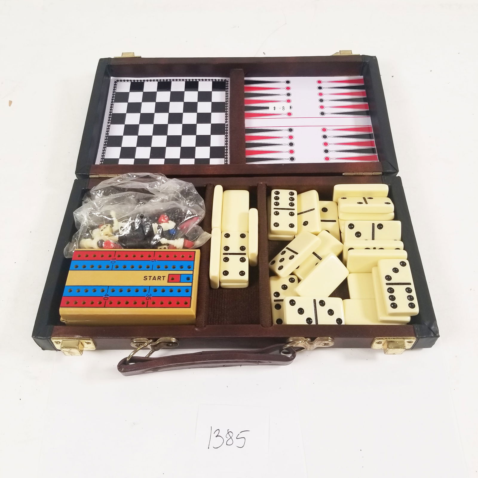Vintage Travel Game Attache 1992 6 Games by Pavillion Chess Checkers (1 of 4)