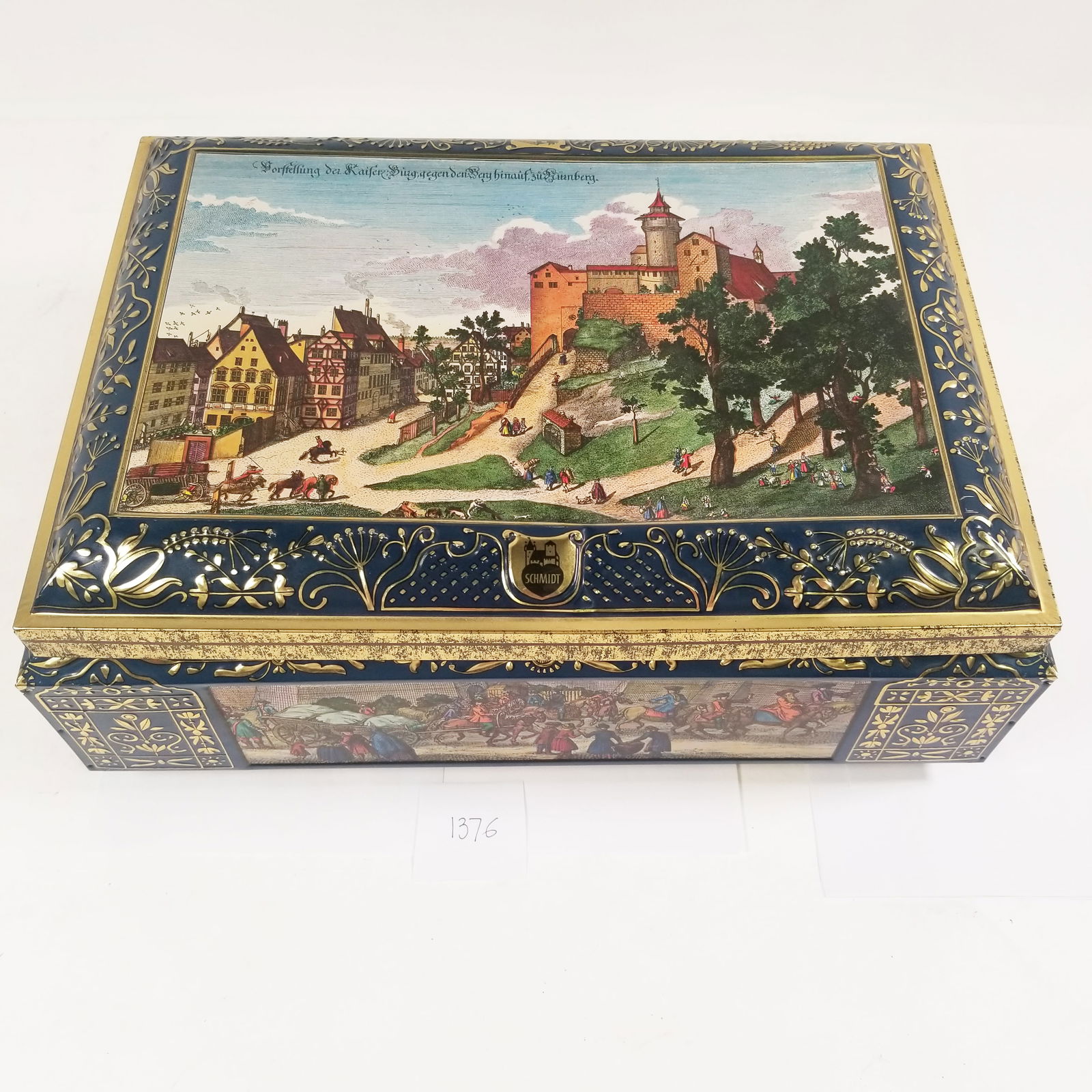 Large Vintage E. Otto Schmidt Tin Box (1 of 10)