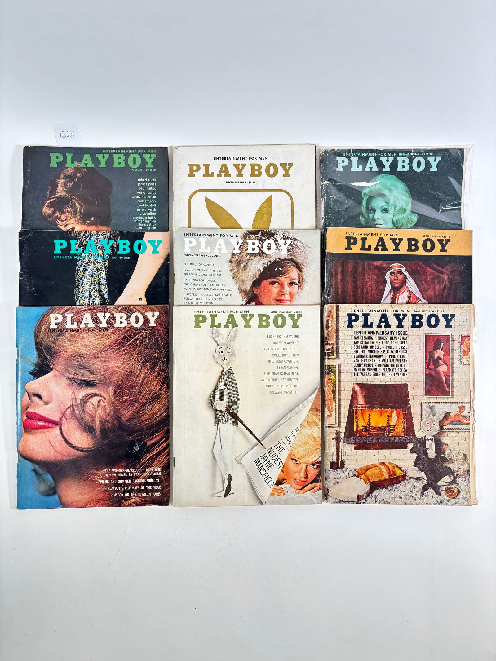 Vintage Playboy Magazines Set of 9 (1962 through 1964) (1 of 4)