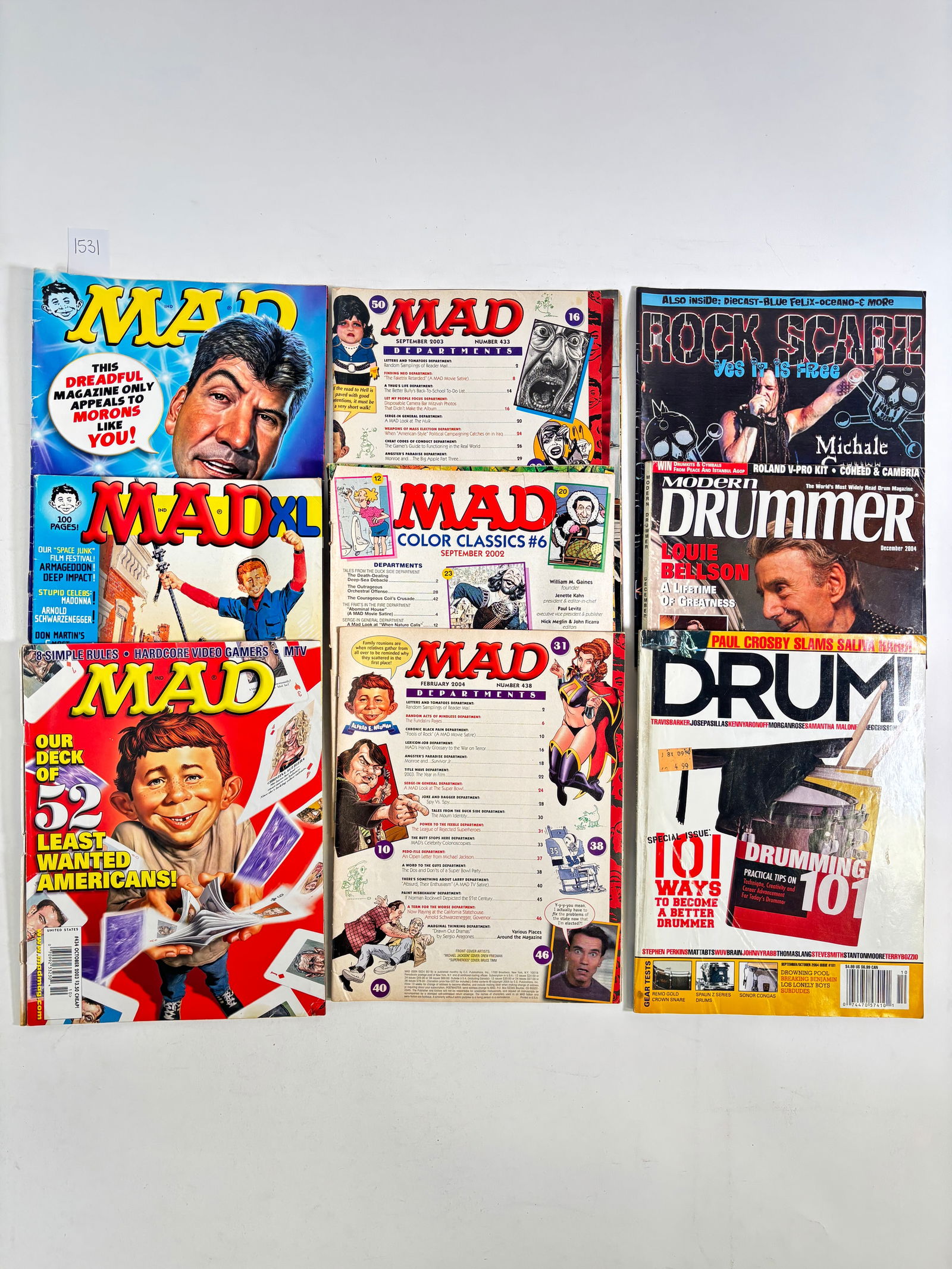 Assorted Vintage MAD + Drummer Magazines Set of 9 (1 of 7)