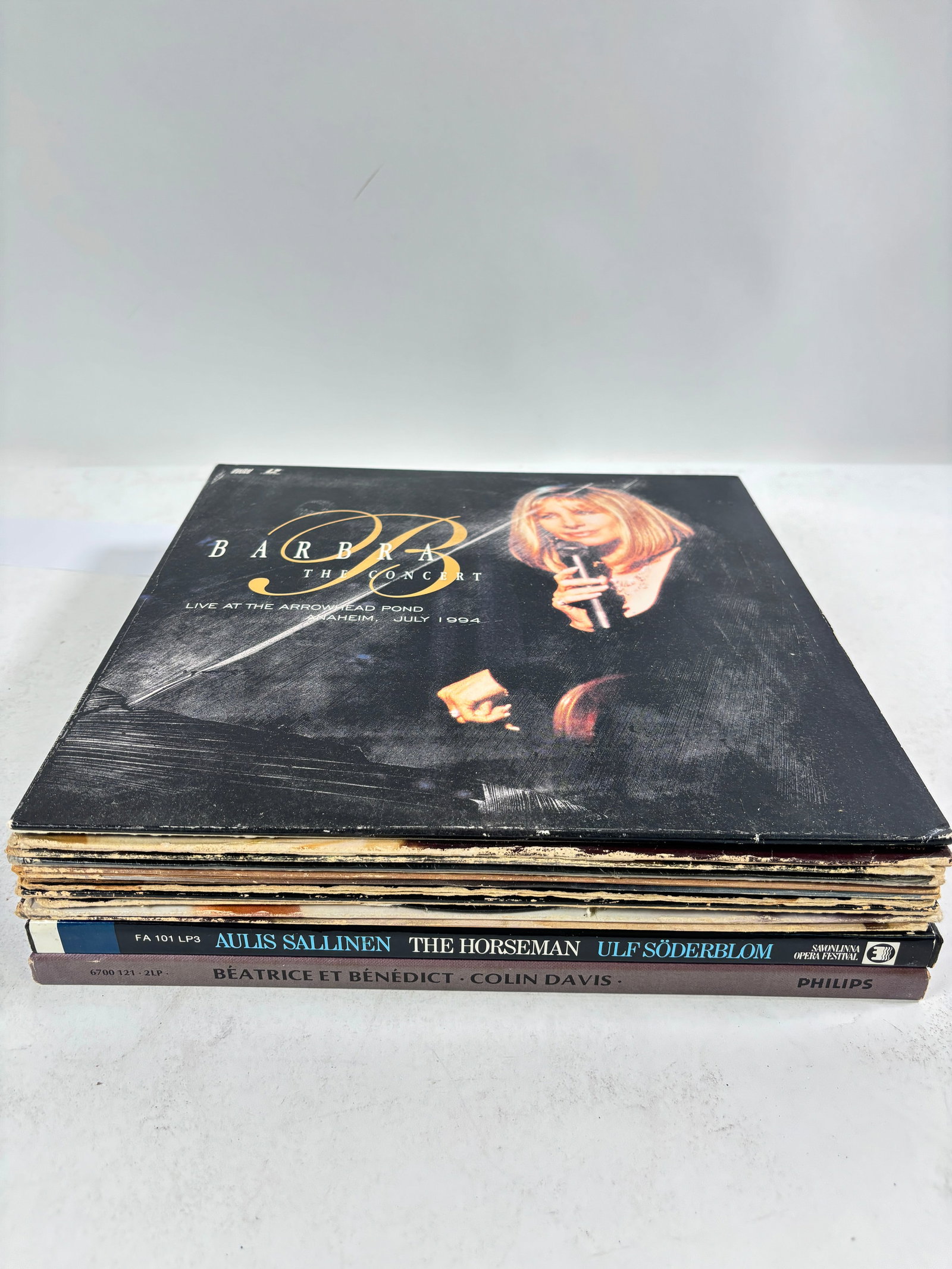 Assorted Vinyl Records Set of 12 Barbra Streisand & Rick James & More: Assorted Vinyl Records Set of 12 Mixed artists and genres. Condition varies; please refer to photos for details