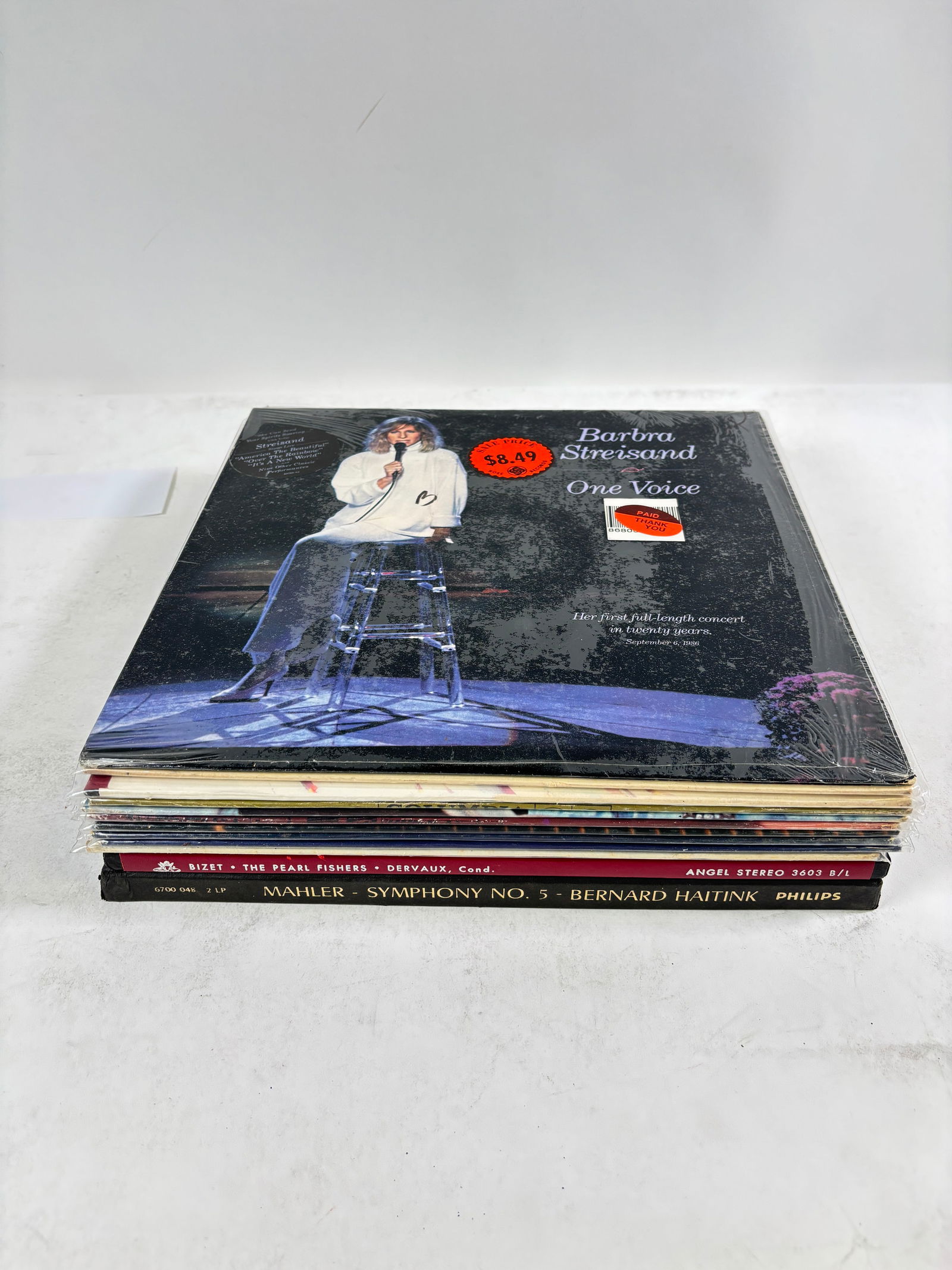 Assorted Vinyl Records Set of 12 Barbra Streisand & Classical Music & More: Assorted Vinyl Records Set of 12 Mixed artists and genres. Condition varies; please refer to photos for details