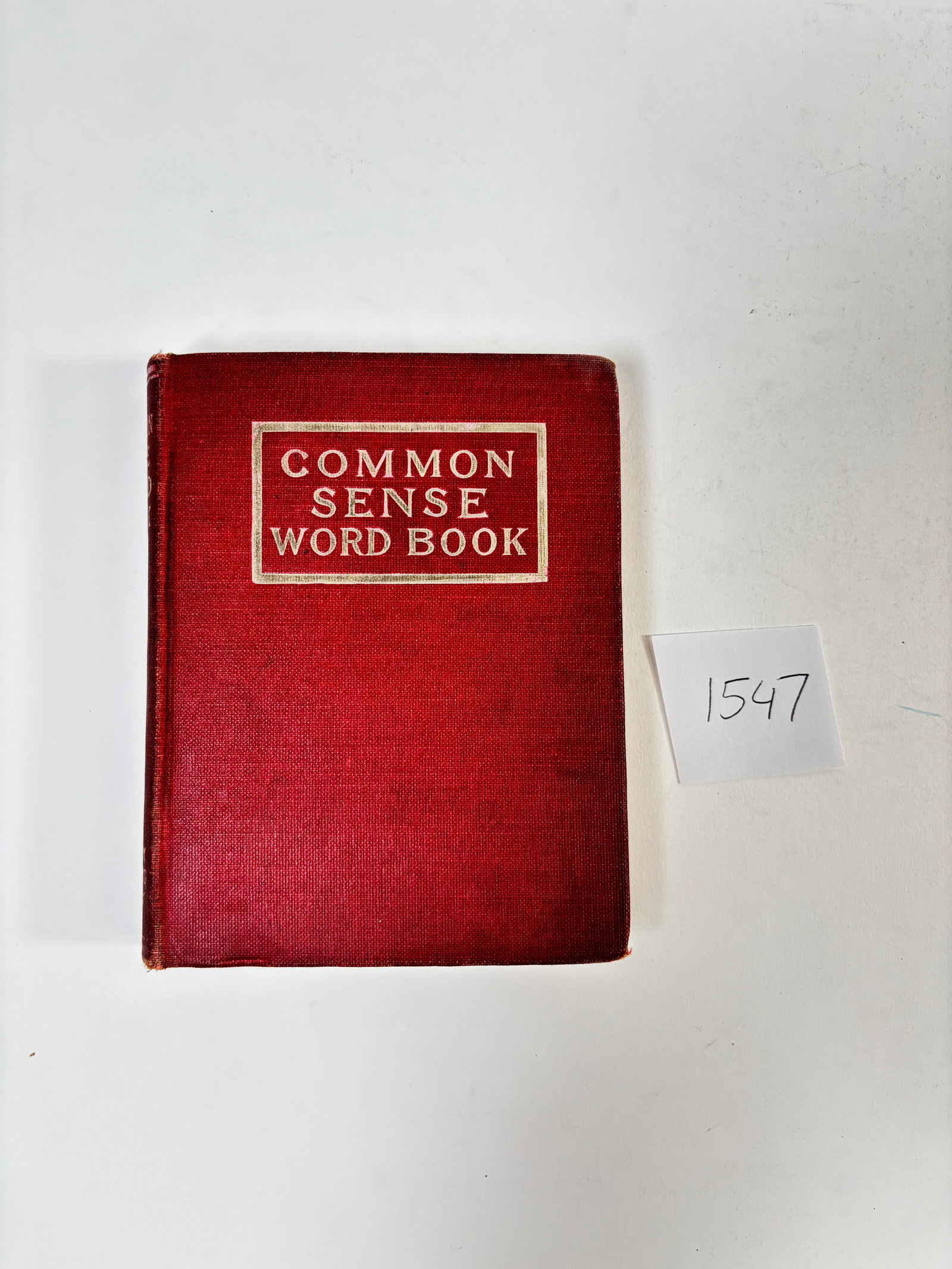 Antique 1904 Common Sense Word Book by Edward T. Page: Antique 1904 'Common Sense Word Book' by Edward T. Page – Classic language reference from the early 20th century. Condition varies; please refer to photos for details.