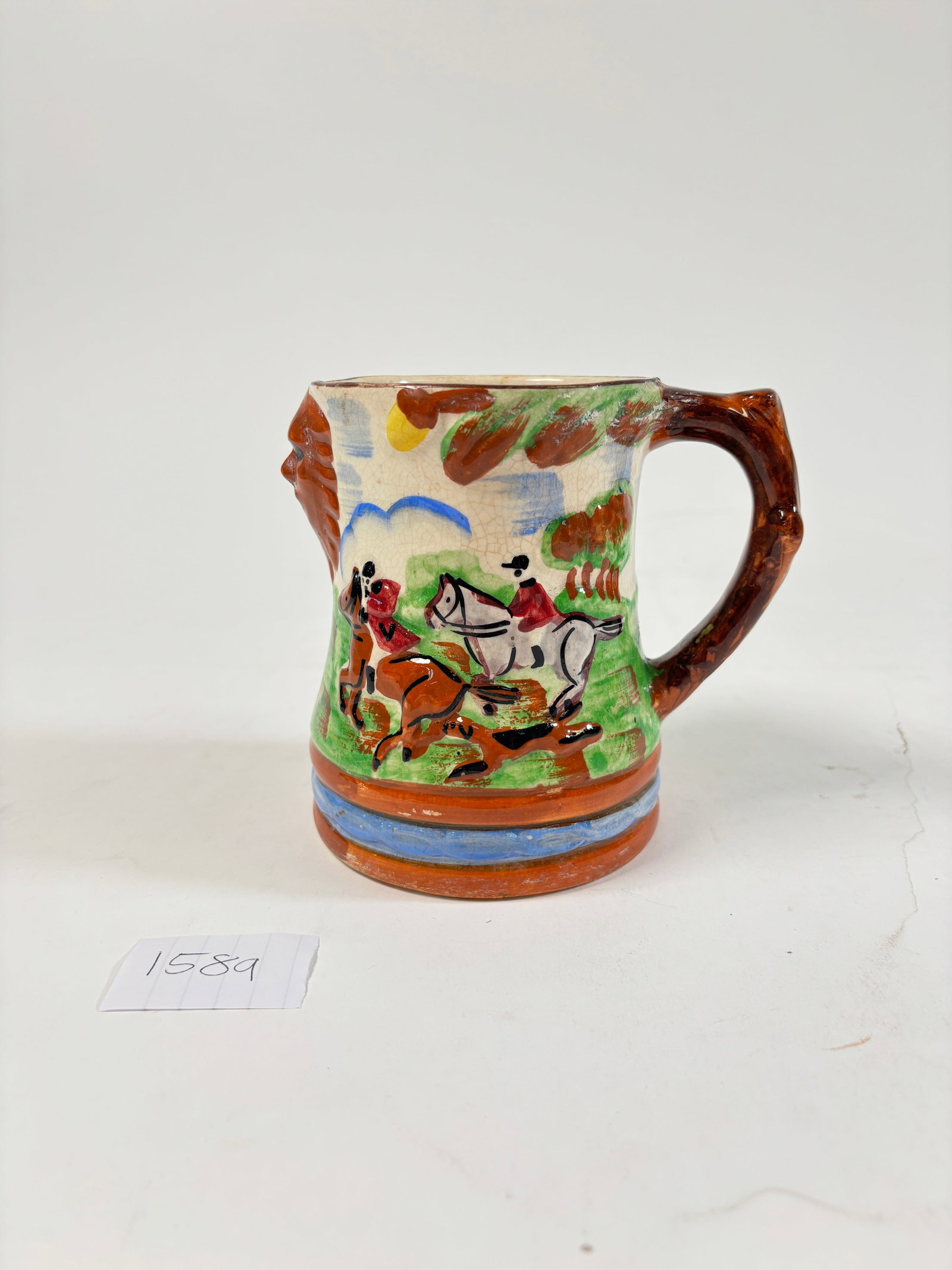 Vintage Arthur Wood Pottery Mug Lawleys Always "The Cheerio! Tankard" Hunthing Scene: Vintage Arthur Wood Pottery Mug – 'The Cheerio! Tankard' Hunting Scene by Lawleys – Charming collectible with detailed hunting design. Condition varies; please refer to photos for details