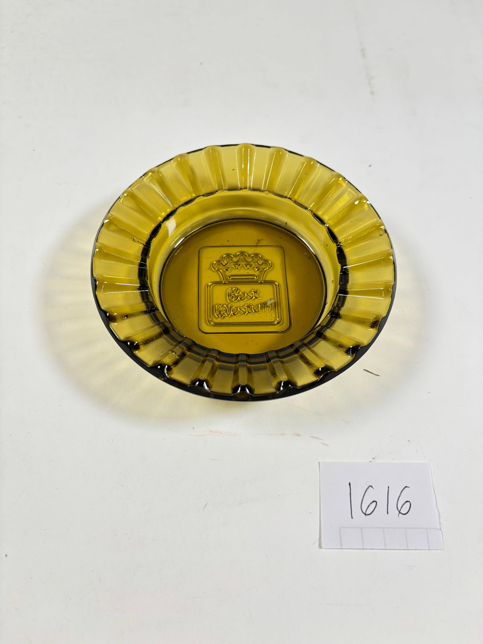 Vintage Best Western Motel Amber Glass Ashtray: Vintage Best Western Motel Amber Glass AshtrayRetro amber glass ashtray from Best Western Motel. A nostalgic collectible with classic motel charm. Please review photos for condition details.