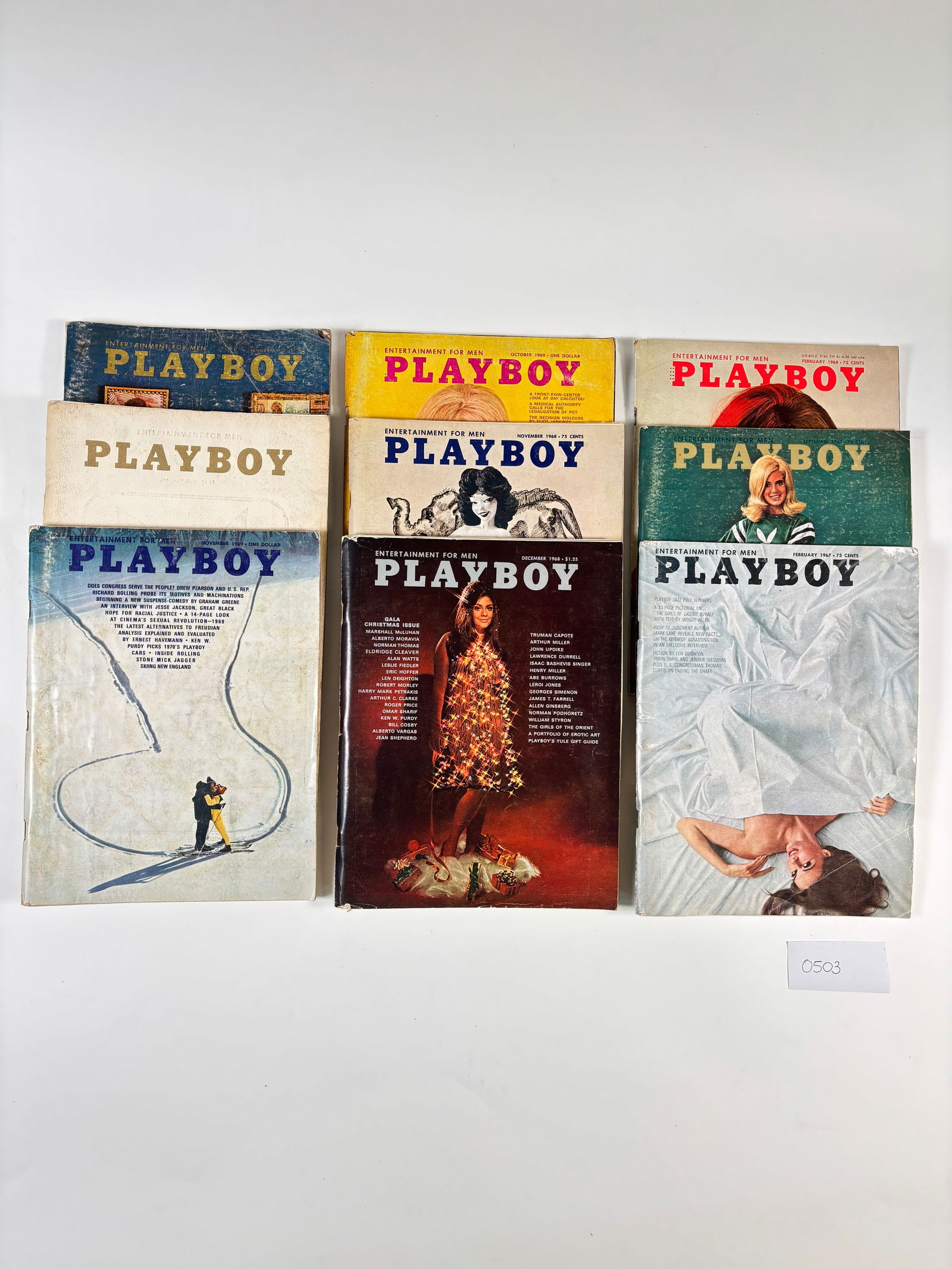 Playboy Magazines Set of 9 (1967 - 1970) (1 of 4)