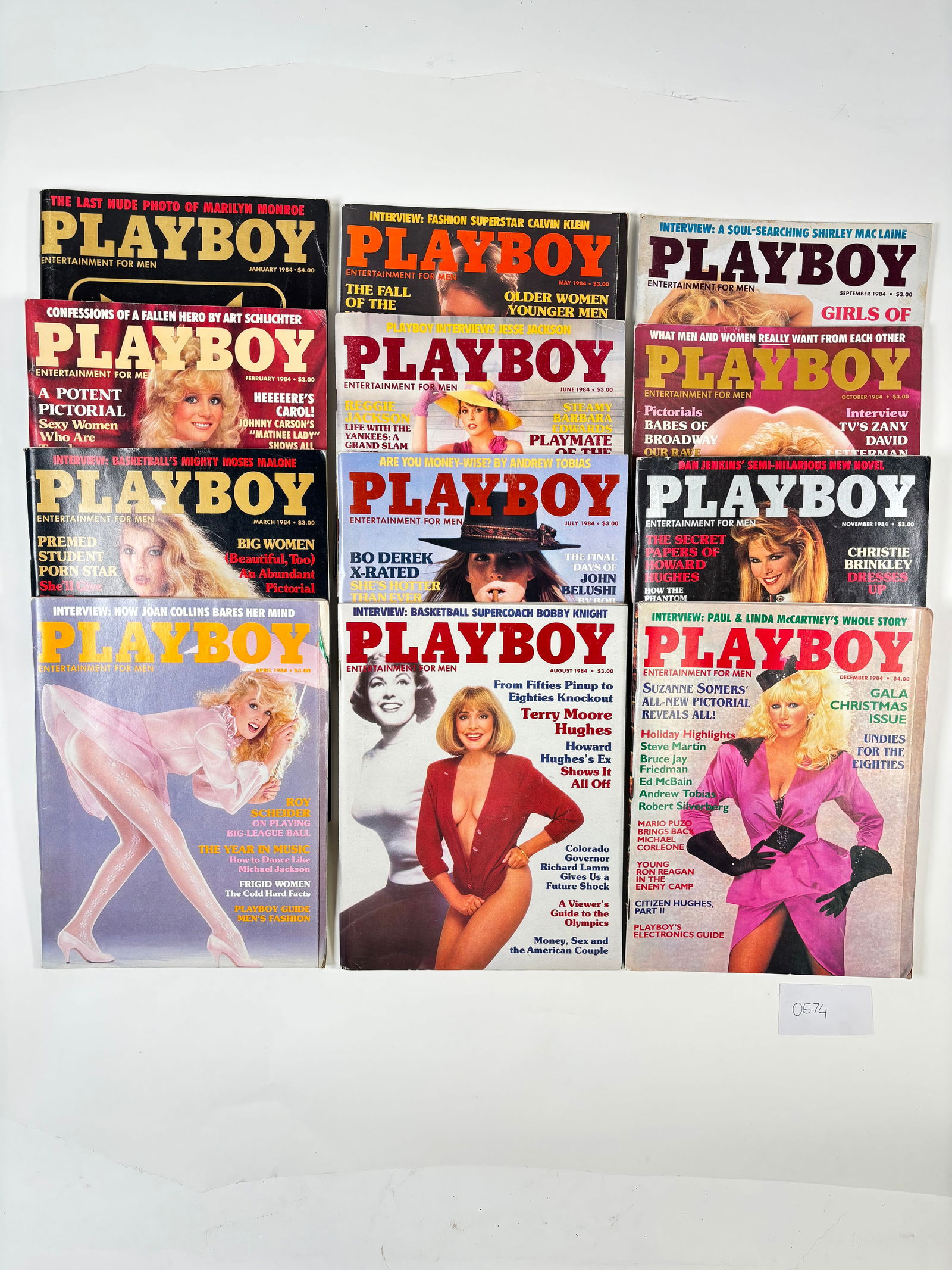 Vintage Playboy Magazines Set of 12 (1984, Whole Year) (1 of 4)
