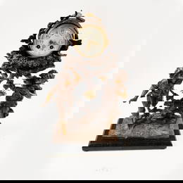 Antique L. & F. Moreau Figural Mantel Clock “Les Vendanges” – Silvin Paris, Working