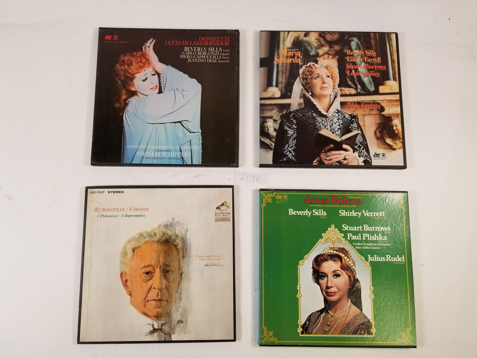 Vintage Vinyl Records Set of 4  (Rubinstein/Chopin, Donizetti Lucia Di Lammermoor, and more) (1 of 9)