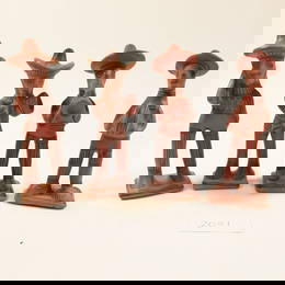 Set of 4 Vintage Mexican Clay Figurines with Sombreros – Handcrafted Folk Art