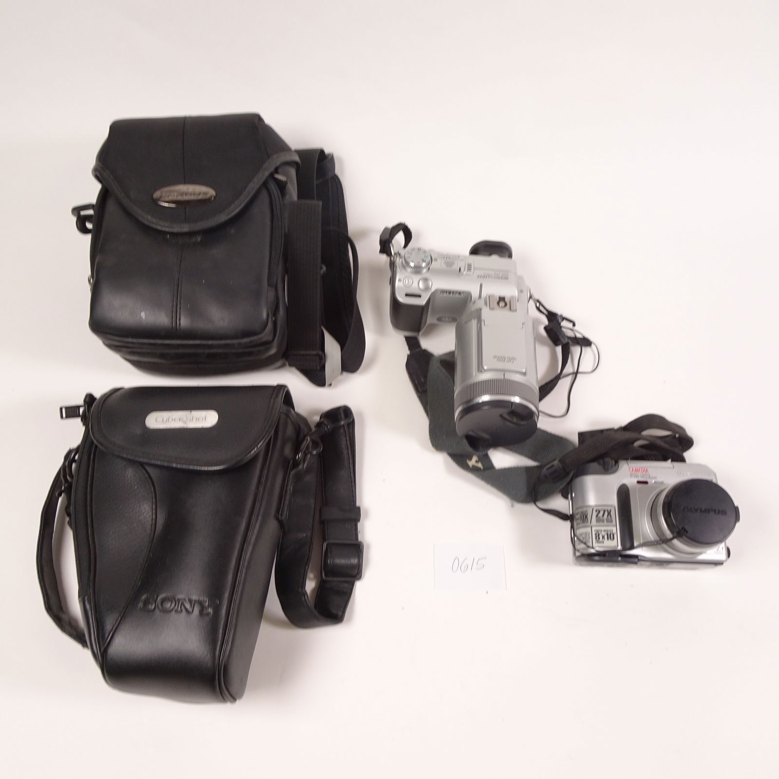 Assortment of Vintage Cameras Set of 2 with Cases (Sony, Olympus) (1 of 5)