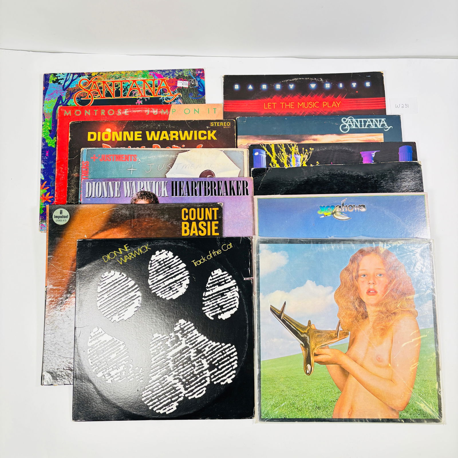 Assortment of Vintage Vinyl Records Set of 13 (Santana, Dionne Warwick, Blind Faith, and more) (1 of 9)