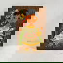 Mid Century Mexican Artwork Carved Painted Wood