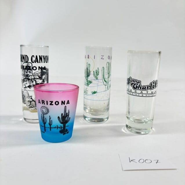 Vintage Shot Glasses Set of 4 (Souvenir Style: Arizona) (1 of 2)