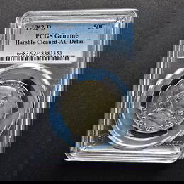 1962-D Franklin Half Dollar – PCGS Genuine (Harshly Cleaned, AU Details)